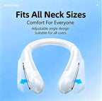 Portable Neck Fan – 5-Speed Hands-Free Personal Air Cooler