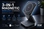PMG Magnetic Wireless Charging & Folding Phone Stand